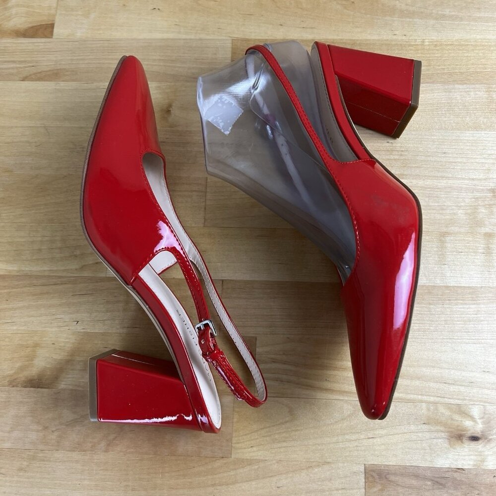Marc Fisher Red Slingback Heels - Picture 6 of 11